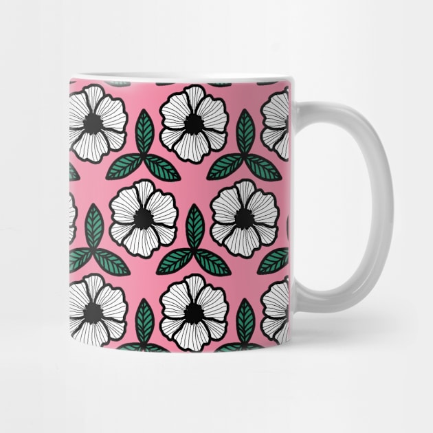 Pink Flower Pattern by KayleeKat